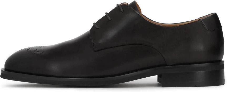 Kazar Black leather derby with openwork brogue embellishment - Foto 6