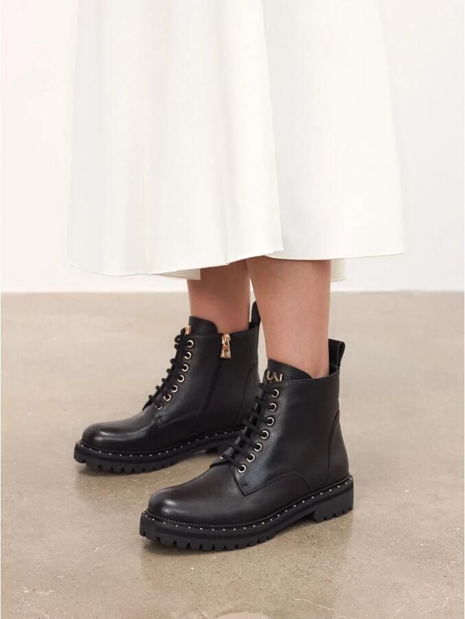 Kazar Leren enkellaarzen