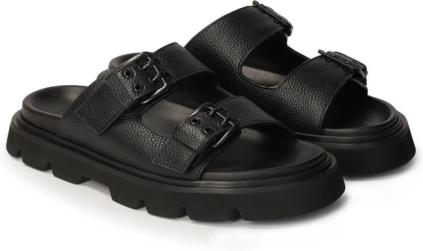 Kazar Leren flip-flops op een dikke zool - Foto 3