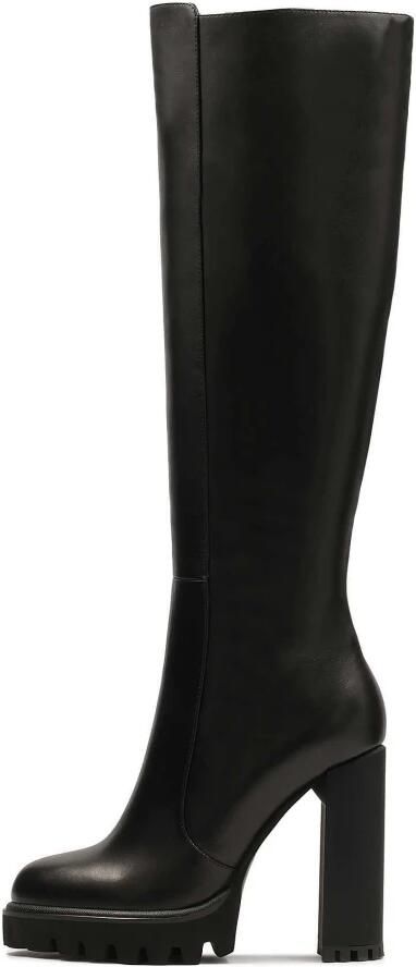 Kazar Leren laarzen met hoge hak en plateau.Dit product valt klein uit. - Foto 2