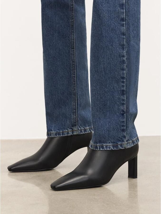 Kazar Leren laarzen met verlengde neus