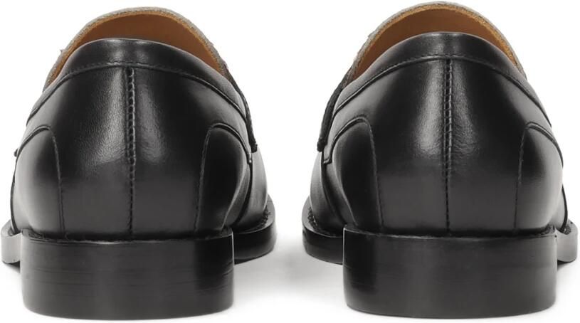 Kazar Leren loafers met borstelinzet