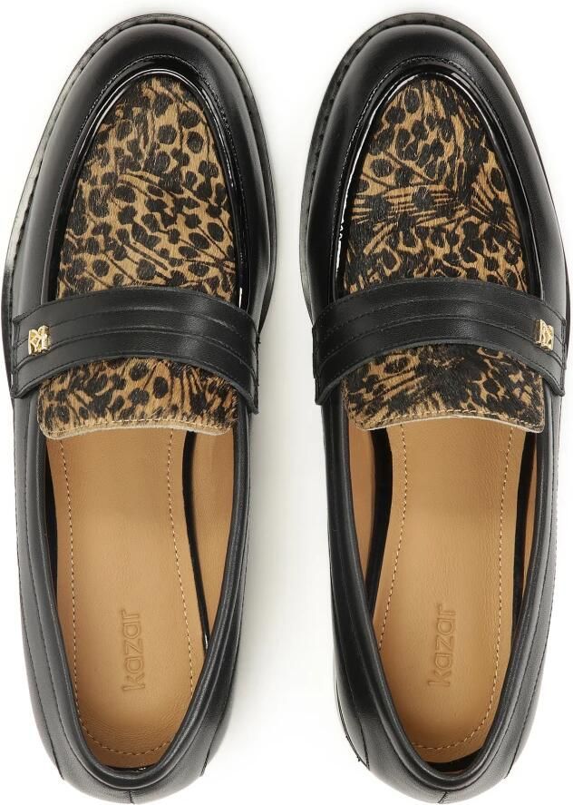 Kazar Leren loafers met borstelinzet.Dit product valt groot uit. - Foto 2