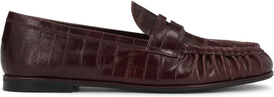 Kazar Leren loafers met reliëf