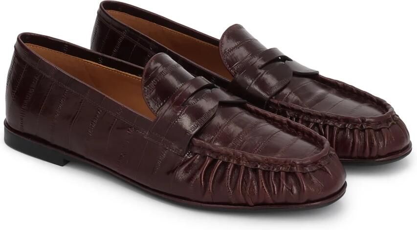 Kazar Leren loafers met reliëf - Foto 3