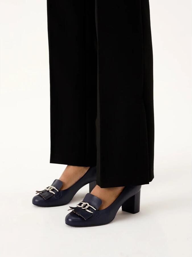 Kazar Leather pumps with a wide heel - Foto 2