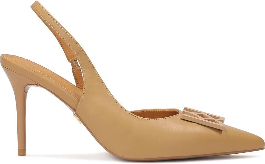 Kazar Leren pumps met open hiel.Dit product valt klein uit.