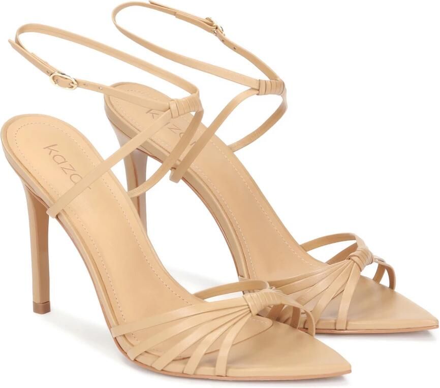 Kazar Leren sandalen met een effectieve band
