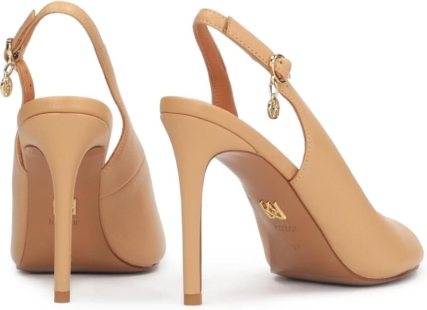 Kazar Leren sandalen met hak en bedekte zijkanten.Dit product valt klein uit. - Foto 2