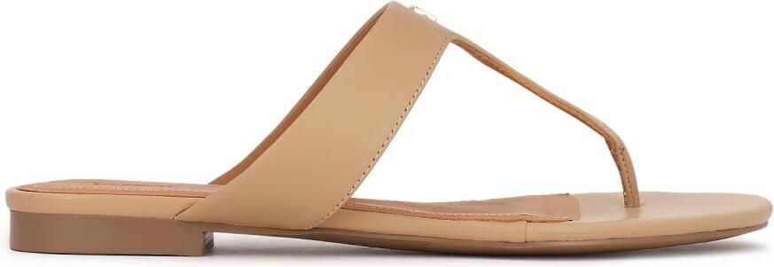Kazar leren slippers in beige