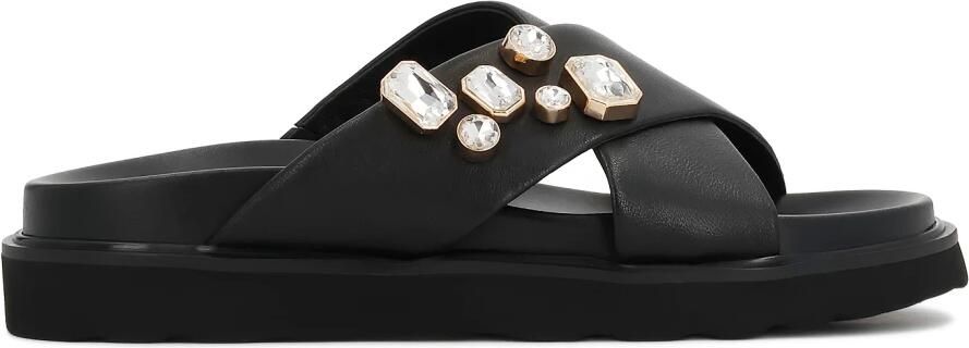 Kazar Leren Slippers met Sieraden