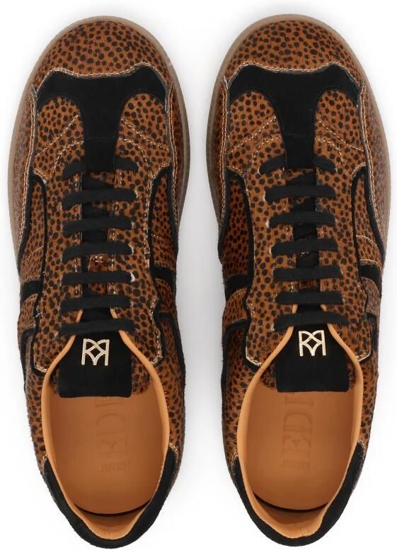 Kazar Leren sneakers met natuurlijke borstelharen