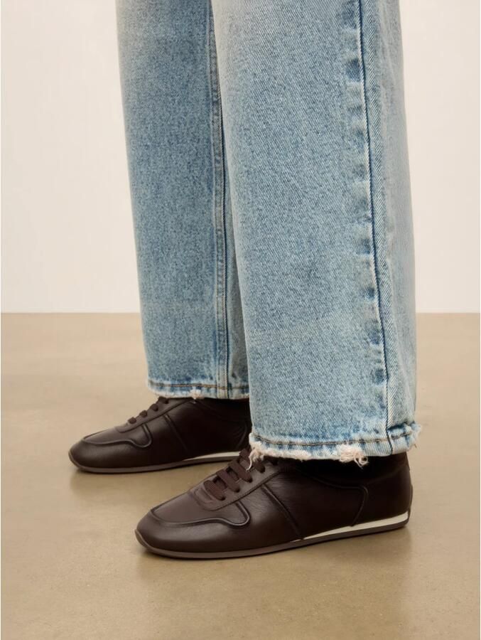 Kazar Leren sneakers met suède hiel - Foto 3