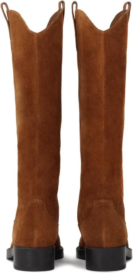 Kazar Lichtbruine laarzen met instapper bovenkant