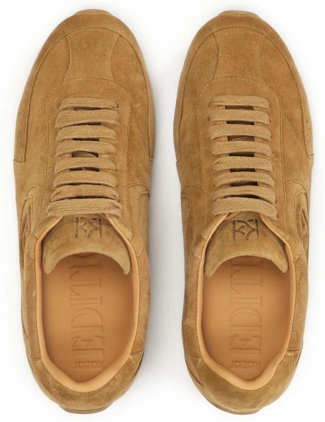Kazar Lichtbruine suède sneakers
