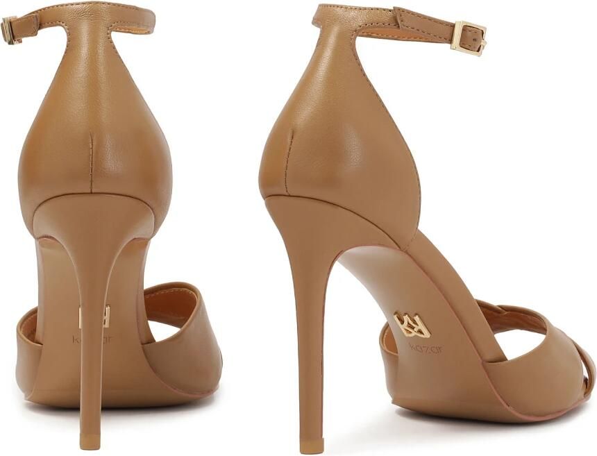 Kazar Lichtbruine tijdloze leren sandalen