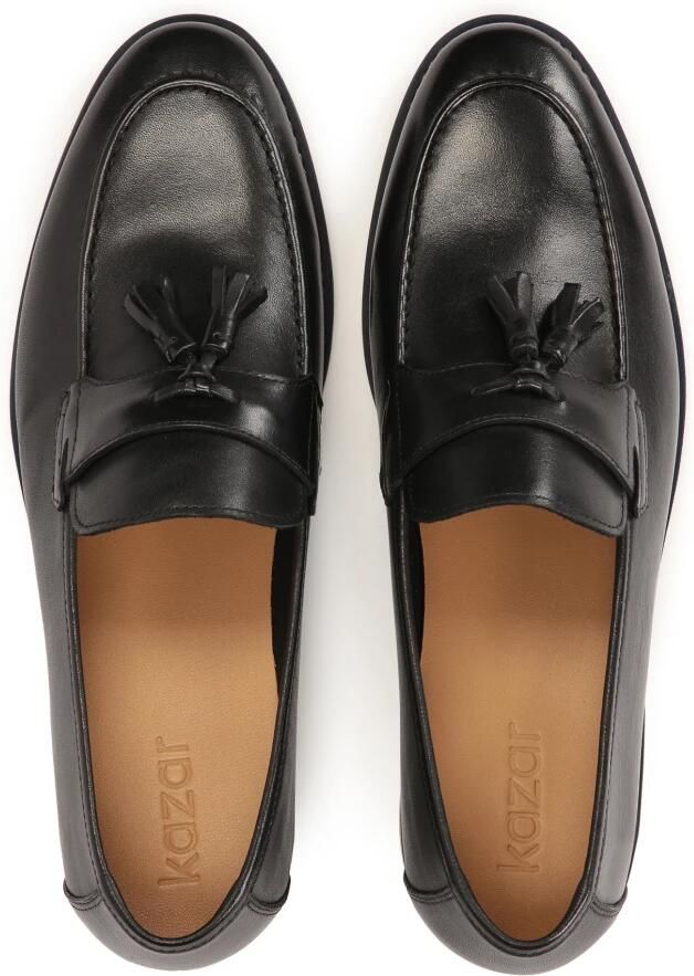 Kazar Loafers van natuurlijk leer met kwastjes.Dit product valt groot uit. - Foto 2