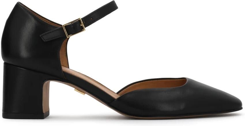 Kazar Semi-open leather pumps