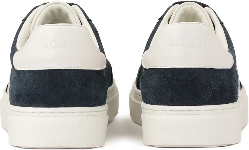 Kazar Marineblauwe en witte suède sneakers