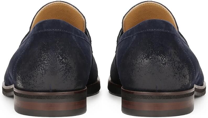 Kazar Marineblauwe loafers in geschuurd suède