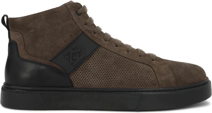 Kazar Sneakers laag bruin zwart