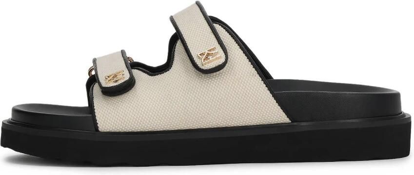 Kazar Monogram Raffia en Leren Slippers - Foto 2