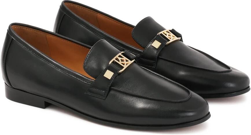 Kazar Monogram slip-on leren halfschoenen