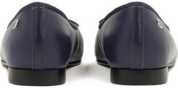 Kazar Navy blauwe ballerina's van natuurlijk leer