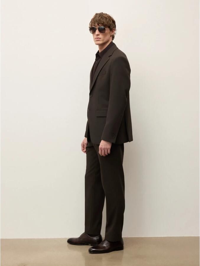 Kazar Brown oxfords in genuine leather with subtle broguing - Foto 3