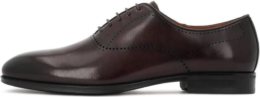 Kazar Brown oxfords in genuine leather with subtle broguing - Foto 7