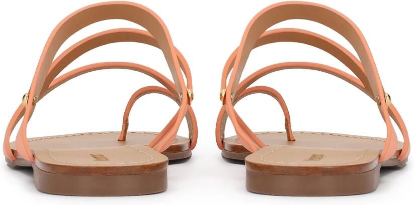 Kazar Orange slides with jewelry detailing - Foto 4