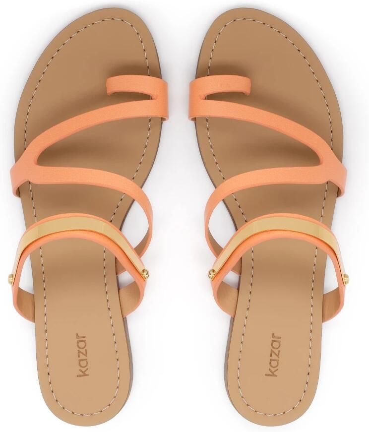 Kazar Orange slides with jewelry detailing - Foto 2