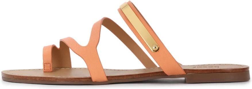 Kazar Orange slides with jewelry detailing - Foto 5
