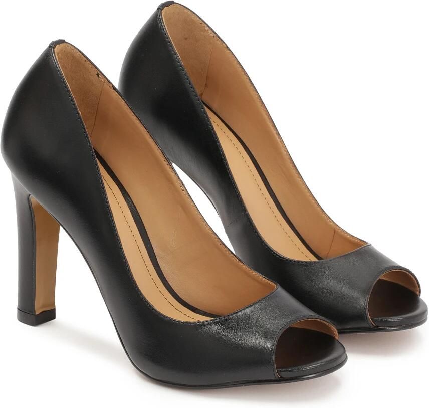 Kazar Zwarte peep toe pumps Black Dames - Foto 2