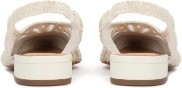 Kazar Platte bruidspumps met opengewerkt bloemmotief - Foto 7