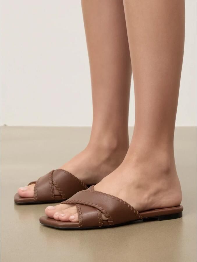 Kazar Platte Leren Slippers - Foto 2