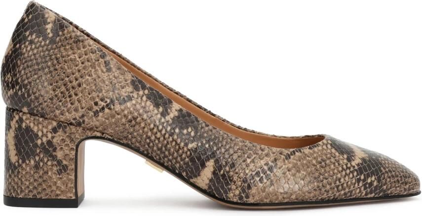Kazar Pumps van geprint leer met dierenprint