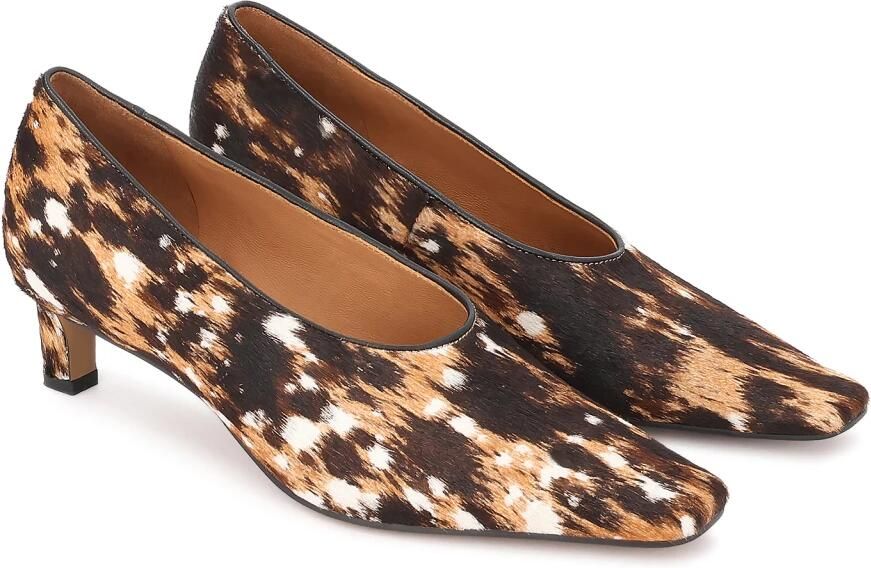 Kazar Pumps van leer met natuurlijke haarafwerking - Foto 6