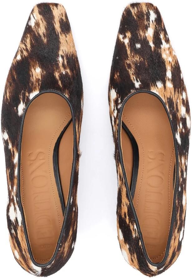 Kazar Pumps van leer met natuurlijke haarafwerking - Foto 5