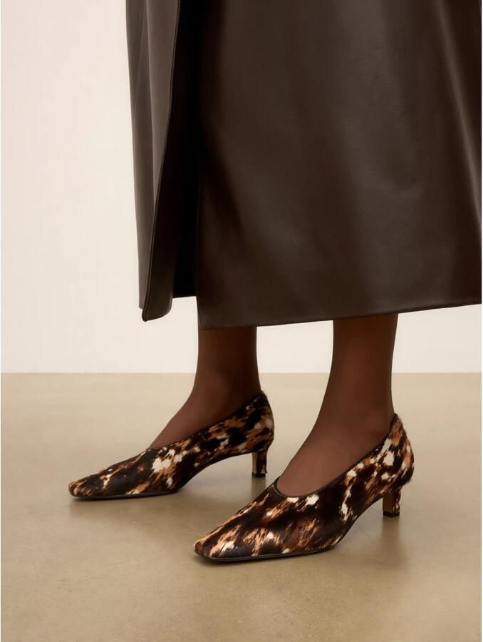 Kazar Pumps van leer met natuurlijke haarafwerking - Foto 3