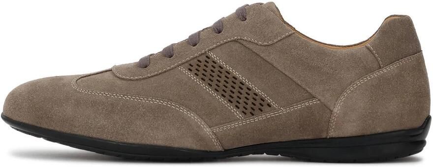 Kazar Men's suede shoes in taupe shade with perforations - Foto 2