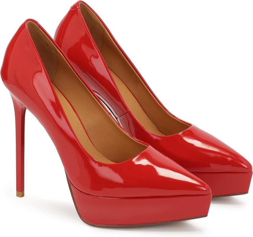 Kazar Rode gelakte platformpumps - Foto 2