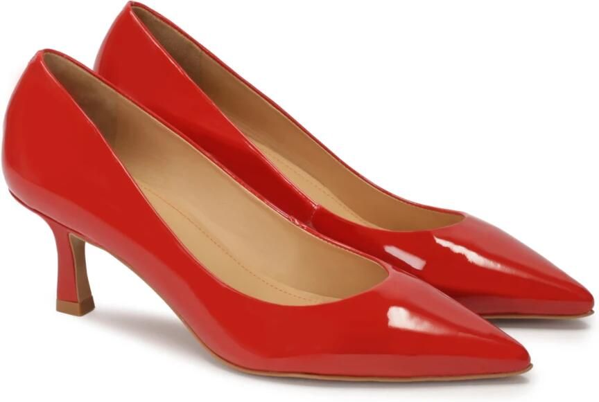 Kazar Rode gelakte pumps.Dit product valt klein uit. - Foto 2