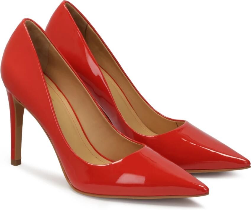 Kazar Red patent leather stiletto pumps