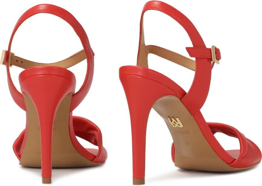 Kazar Rode sandalen met hak