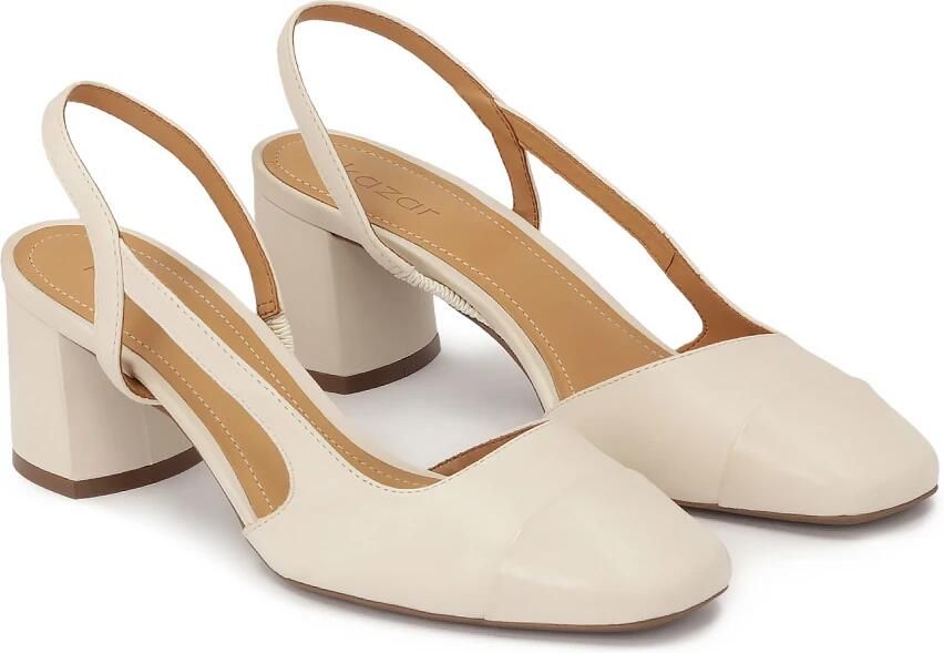 Kazar Roomkleurige pumps met uitgesneden bovendeel - Foto 2