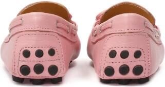 Kazar Roze leren mocassins met teenstuk
