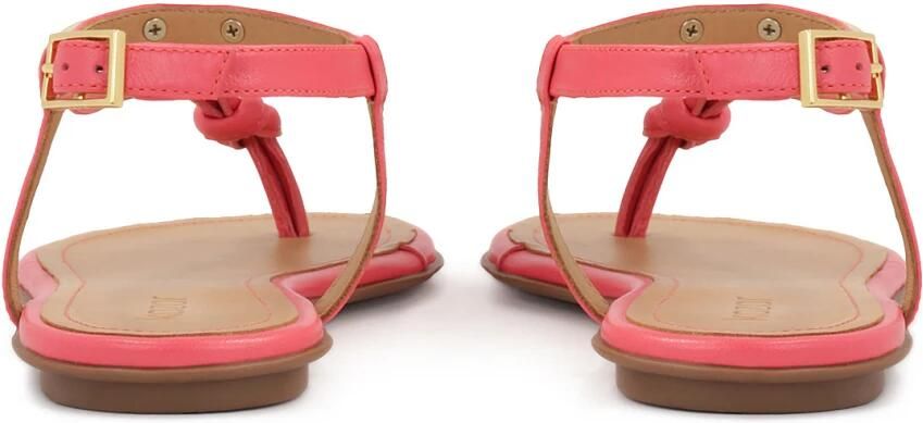 Kazar Roze platte sandalen met metalen versiering - Foto 4