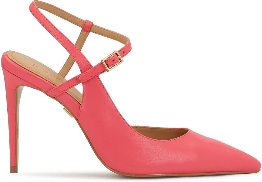 Kazar Roze pumps met open hiel.Dit product valt groot uit.