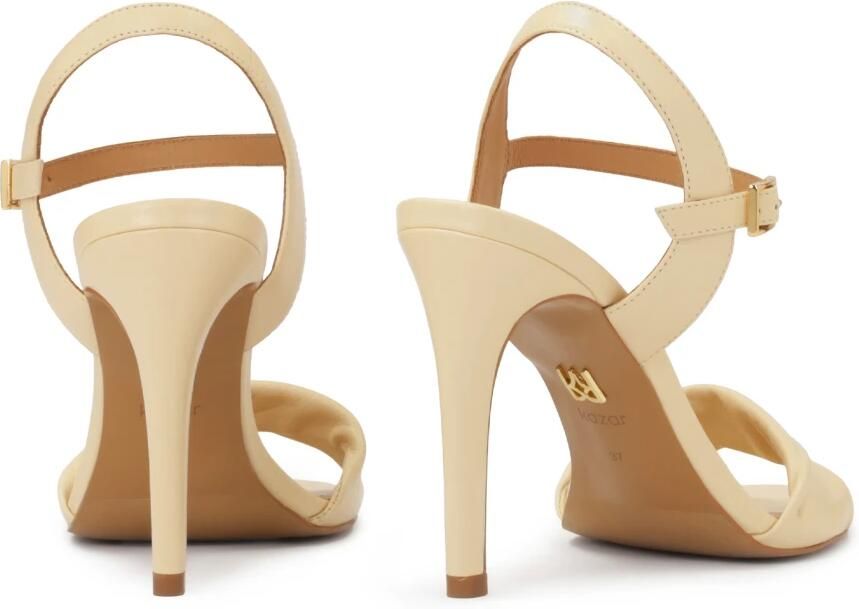 Kazar Sandalen met hak in roomkleur